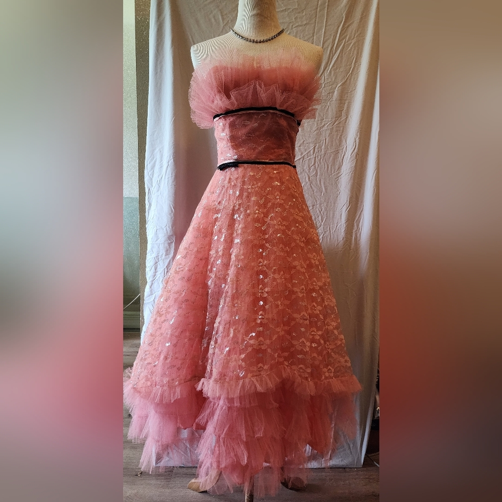 1950's Pink Party Dress